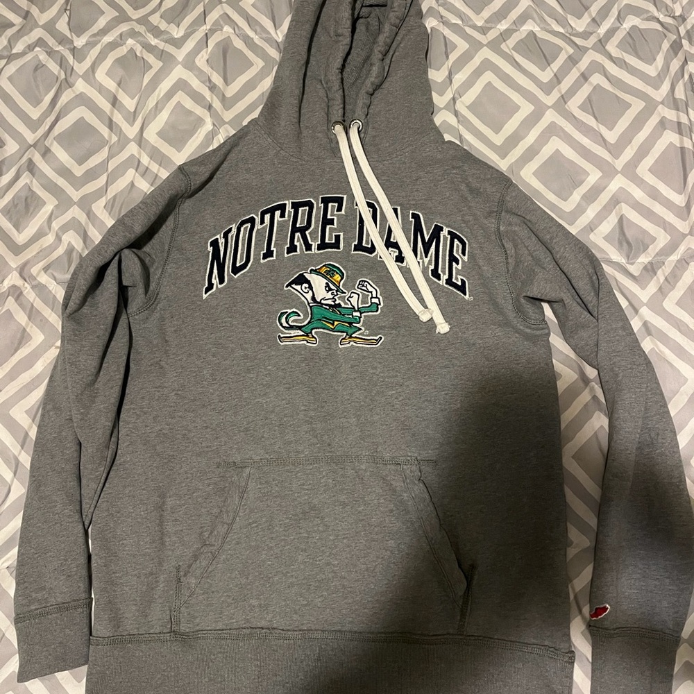 Gray Notre Dame Hoodie